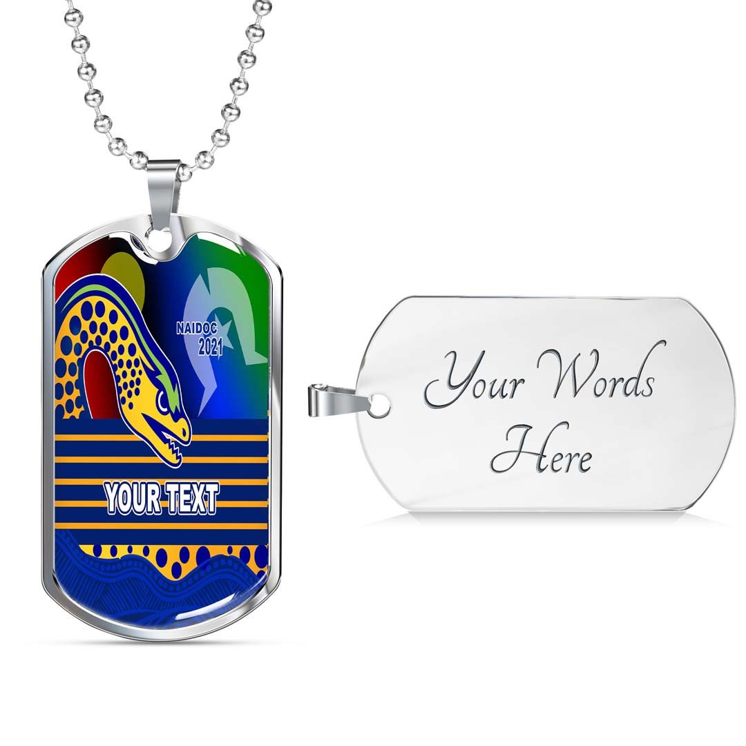 Vibe Hoodie Dog Tag - (Custom) Parramatta Eels Indigenous Naidoc 2021 - Rugby Team Dog Tag