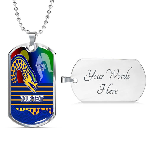 Vibe Hoodie Dog Tag - (Custom) Parramatta Eels Indigenous Naidoc 2021 - Rugby Team Dog Tag