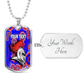 Vibe Hoodie Dog Tag - (Custom) Newcastle Knights Indigenous - Rugby Team Dog Tag
