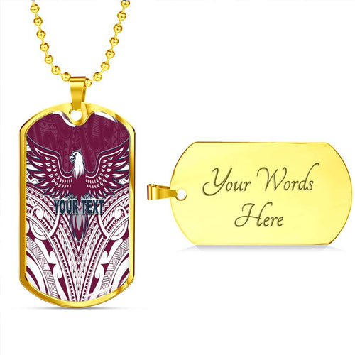 Vibe Hoodie Dog Tag - (Custom) Manly-Warringah Sea Eagles Maori - Rugby Team Dog Tag