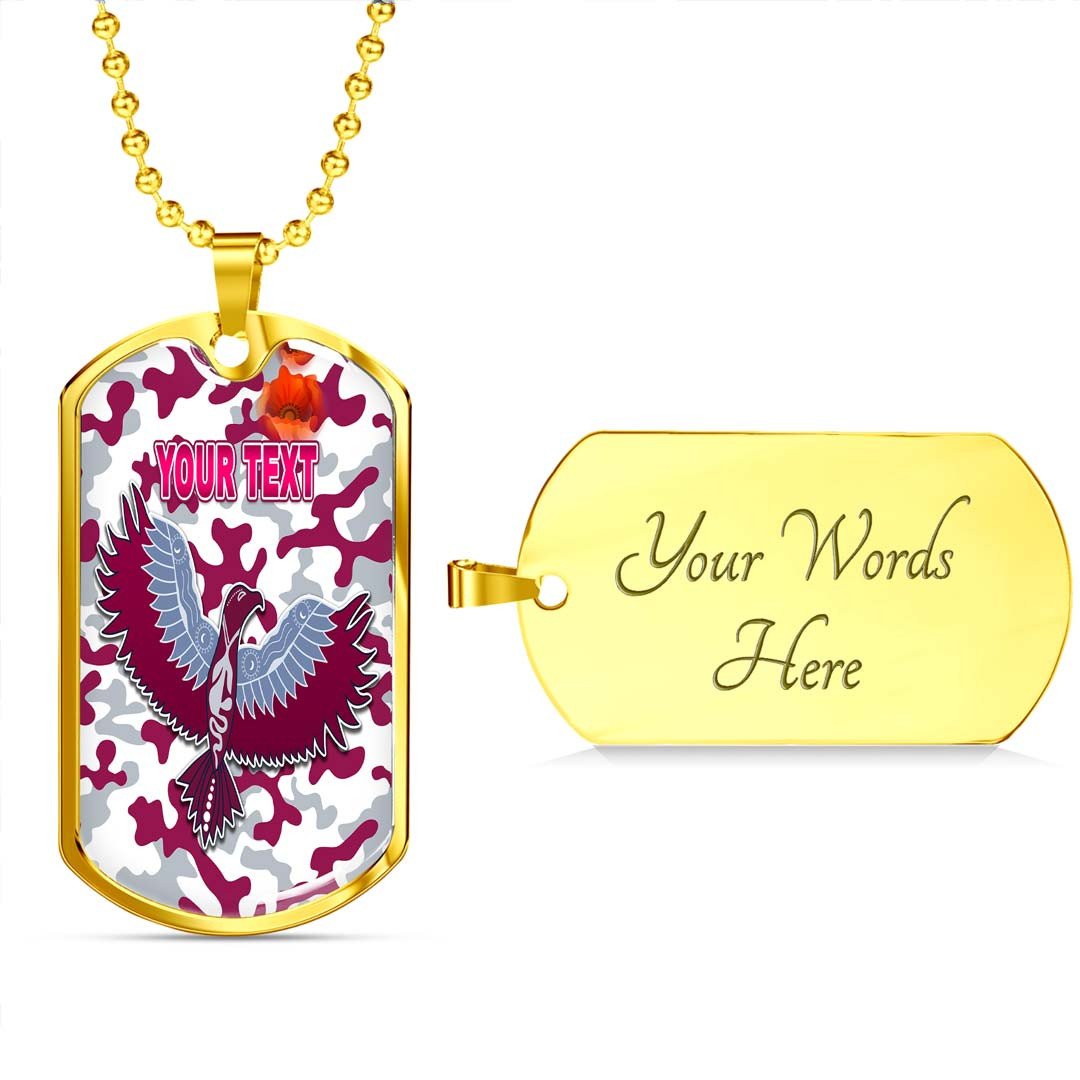 Vibe Hoodie Dog Tag - (Custom) Manly-Warringah Sea Eagles Camo - Rugby Team Dog Tag