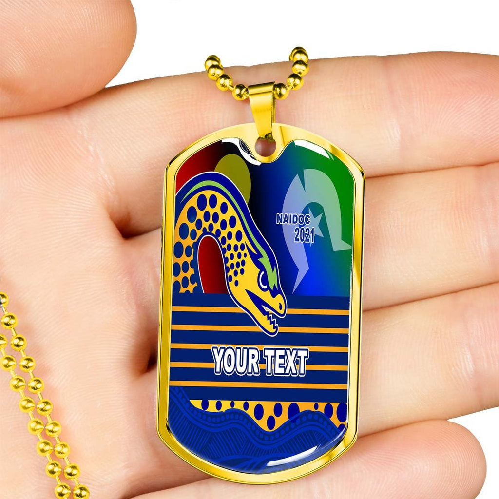Vibe Hoodie Dog Tag - (Custom) Parramatta Eels Indigenous Naidoc 2021 - Rugby Team Dog Tag