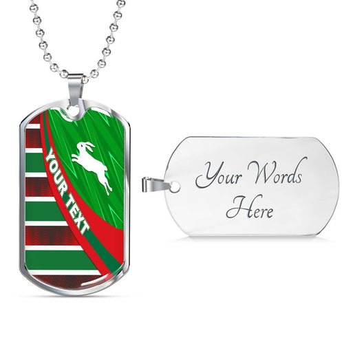 Vibe Hoodie Dog Tag - (Custom) South Sydney Rabbitohs Victorian Vibes - Rugby Team Dog Tag