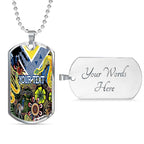 Vibe Hoodie Dog Tag - (Custom) Parramatta Eels Indigenous Naidoc Royal - Rugby Team Dog Tag