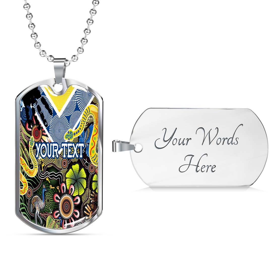 Vibe Hoodie Dog Tag - (Custom) Parramatta Eels Indigenous Naidoc Royal - Rugby Team Dog Tag