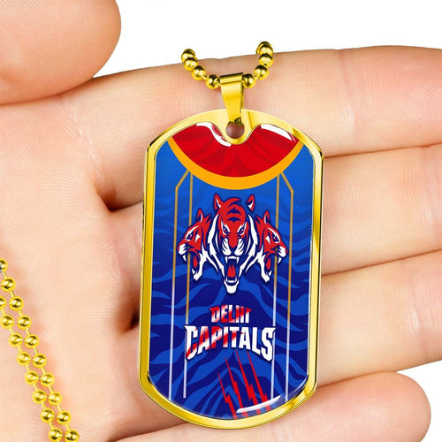 Vibe Hoodie Dog Tag - (Custom) Delhi Capitals Premier - Cricket Team Dog Tag