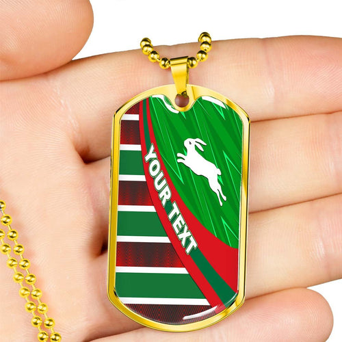 Vibe Hoodie Dog Tag - (Custom) South Sydney Rabbitohs Victorian Vibes - Rugby Team Dog Tag