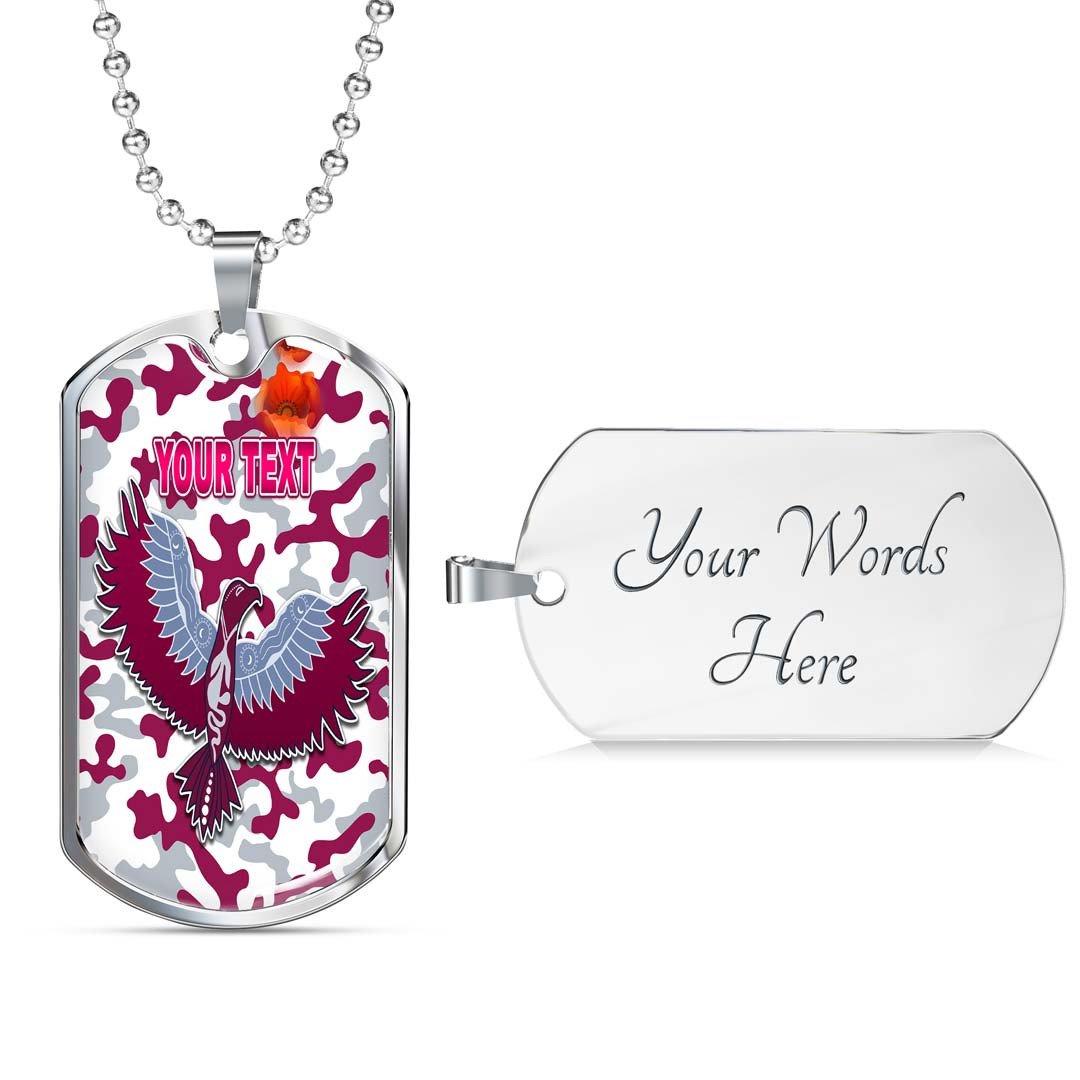 Vibe Hoodie Dog Tag - (Custom) Manly-Warringah Sea Eagles Camo - Rugby Team Dog Tag