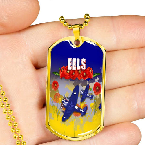 Vibe Hoodie Dog Tag - Parramatta Eels Anzac Day Lest We Forget - Rugby Team Dog Tag