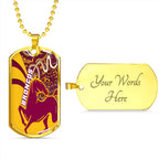 Vibe Hoodie Dog Tag - Brisbane Broncos Indigenous - Rugby Team Dog Tag