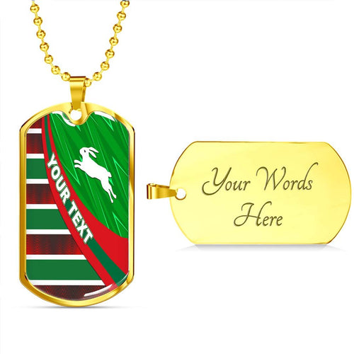 Vibe Hoodie Dog Tag - (Custom) South Sydney Rabbitohs Victorian Vibes - Rugby Team Dog Tag