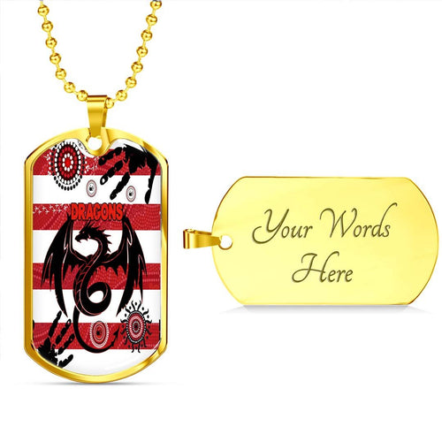 Vibe Hoodie Dog Tag - St. George Illawarra Dragons Indigenous New - Rugby Team Dog Tag