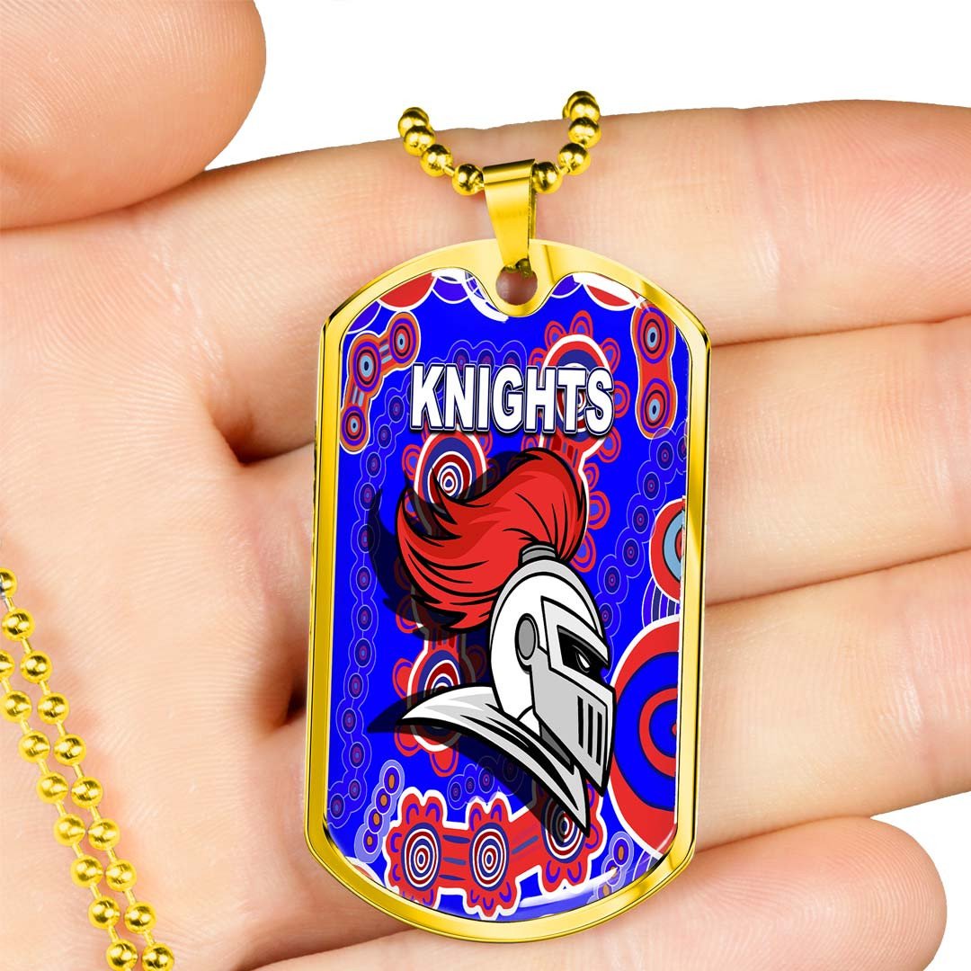 Vibe Hoodie Dog Tag - Newcastle Knights Indigenous New - Rugby Team Dog Tag
