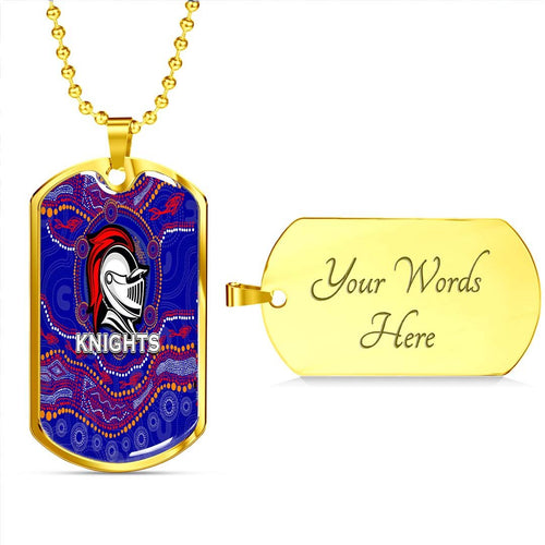 Vibe Hoodie Dog Tag - Newcastle Knights Indigenous - Rugby Team Dog Tag
