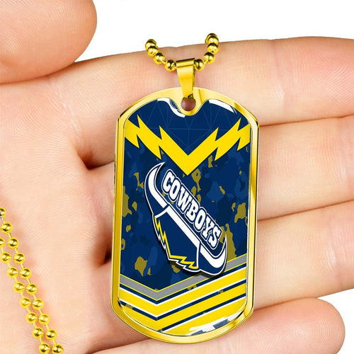 Vibe Hoodie Dog Tag - North Queensland Cowboys Camo Style - Rugby Team Dog Tag