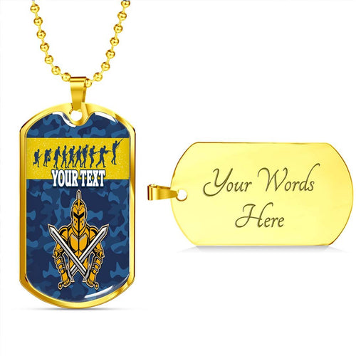 Vibe Hoodie Dog Tag - (Custom) Gold Coast Titans Victory - Rugby Team Dog Tag