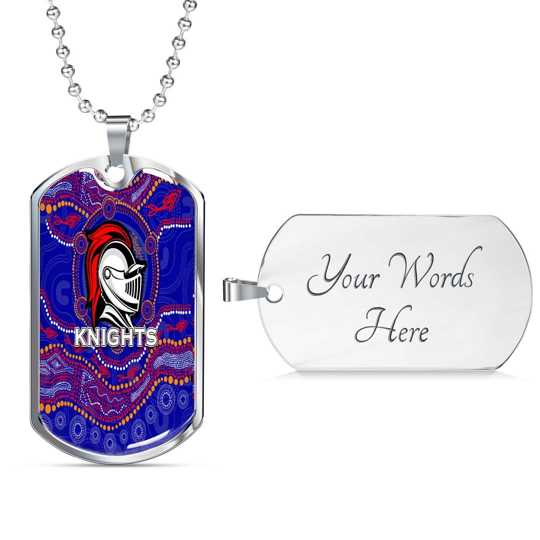 Vibe Hoodie Dog Tag - Newcastle Knights Indigenous - Rugby Team Dog Tag