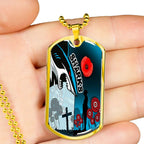 Vibe Hoodie Dog Tag - Cronulla-Sutherland Sharks Anzac Day New - Rugby Team Dog Tag