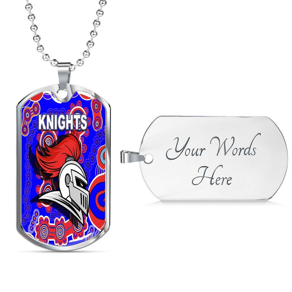 Vibe Hoodie Dog Tag - Newcastle Knights Indigenous New - Rugby Team Dog Tag
