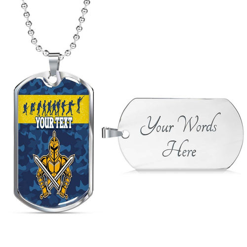 Vibe Hoodie Dog Tag - (Custom) Gold Coast Titans Victory - Rugby Team Dog Tag