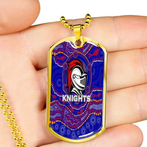 Vibe Hoodie Dog Tag - Newcastle Knights Indigenous - Rugby Team Dog Tag