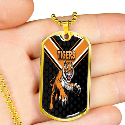 Vibe Hoodie Dog Tag - Wests Tigers Original - Rugby Team Dog Tag