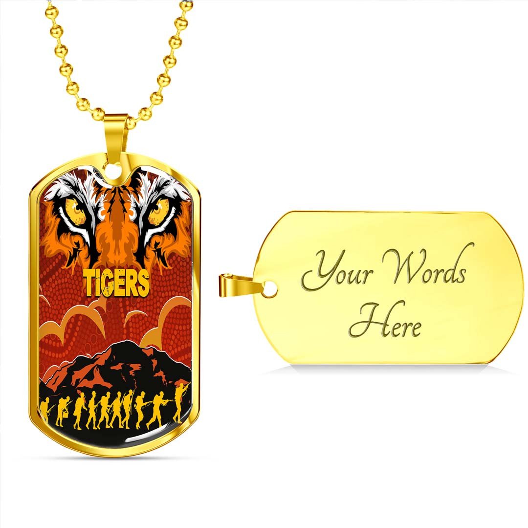 Vibe Hoodie Dog Tag - Wests Tigers Anzac Anzac Soldiers - Rugby Team Dog Tag