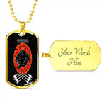 Vibe Hoodie Dog Tag - Penrith Panthers and Poppy - Rugby Team Dog Tag