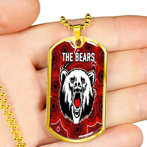 Vibe Hoodie Dog Tag - (Custom) North Sydney Bears Special Indigenous - Rugby Team Dog Tag