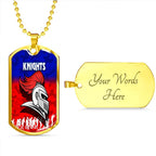 Vibe Hoodie Dog Tag - Newcastle Knights Anzac Camouflag - Rugby Team Dog Tag