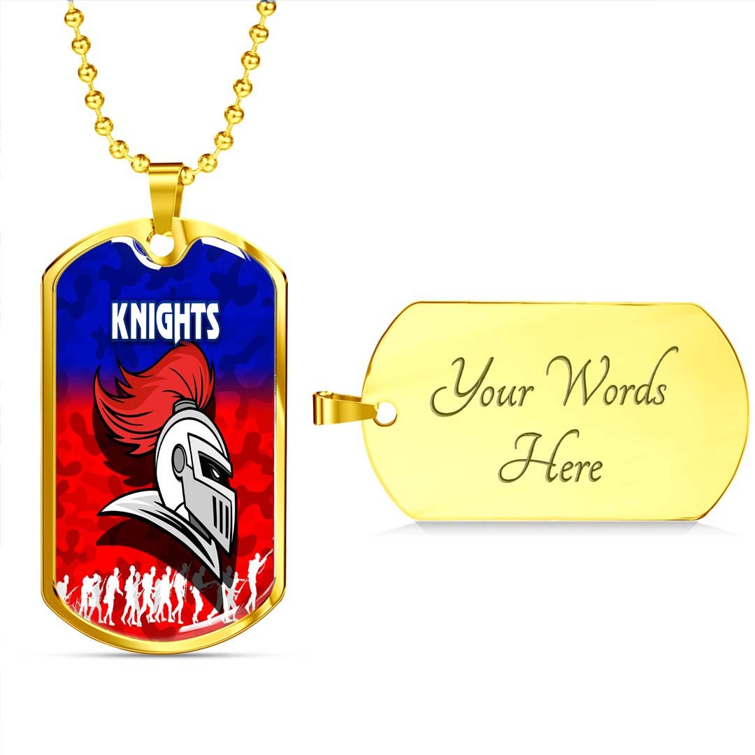 Vibe Hoodie Dog Tag - Newcastle Knights Anzac Camouflag - Rugby Team Dog Tag
