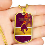 Vibe Hoodie Dog Tag - (Custom) Brisbane Broncos Indigenous Naidoc - Rugby Team Dog Tag