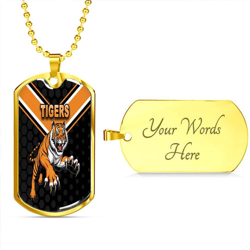 Vibe Hoodie Dog Tag - Wests Tigers Original - Rugby Team Dog Tag