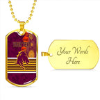 Vibe Hoodie Dog Tag - (Custom) Brisbane Broncos Indigenous Naidoc - Rugby Team Dog Tag