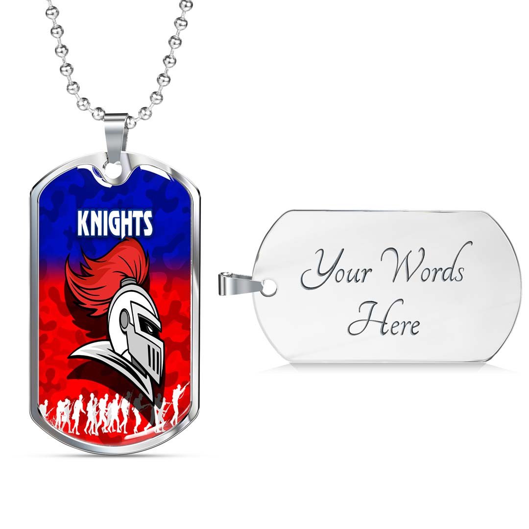 Vibe Hoodie Dog Tag - Newcastle Knights Anzac Camouflag - Rugby Team Dog Tag