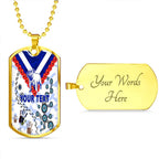 Vibe Hoodie Dog Tag - (Custom) Canterbury-Bankstown Bulldogs Anzac Day New - Rugby Team Dog Tag