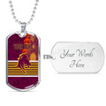 Vibe Hoodie Dog Tag - (Custom) Brisbane Broncos Indigenous Naidoc - Rugby Team Dog Tag