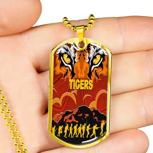 Vibe Hoodie Dog Tag - Wests Tigers Anzac Anzac Soldiers - Rugby Team Dog Tag