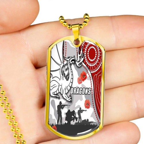 Vibe Hoodie Dog Tag - St. George Illawarra Dragons Indigenous Unique - Rugby Team Dog Tag