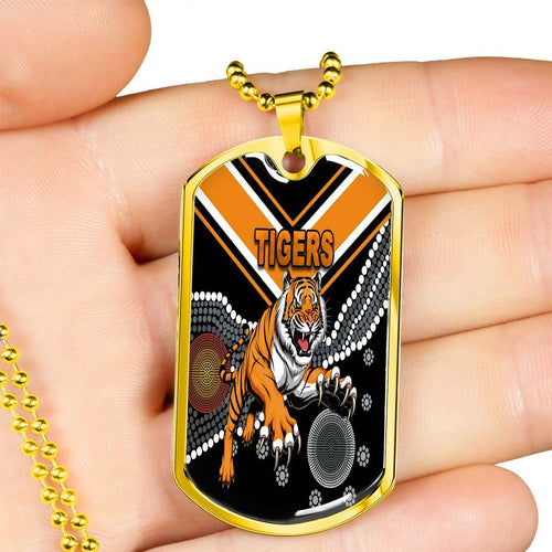 Vibe Hoodie Dog Tag - Wests Tigers Original Indigenous - Rugby Team Dog Tag