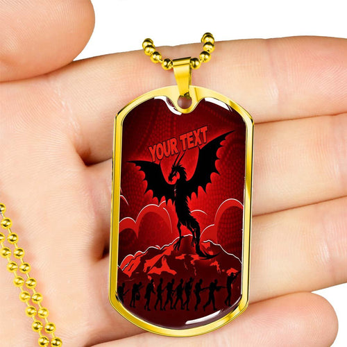 Vibe Hoodie Dog Tag - (Custom) St. George Illawarra Dragons Indigenous Anzac Day - Rugby Team Dog Tag