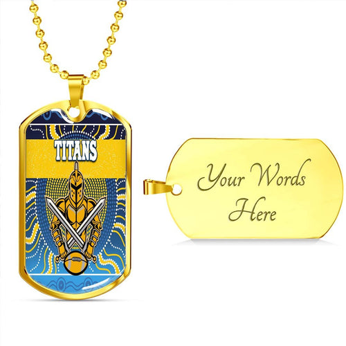 Vibe Hoodie Dog Tag - Gold Coast Titans Victorian Vibes - Rugby Team Dog Tag