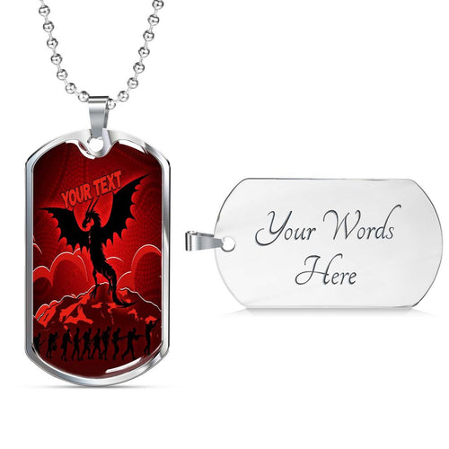 Vibe Hoodie Dog Tag - (Custom) St. George Illawarra Dragons Indigenous Anzac Day - Rugby Team Dog Tag