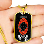 Vibe Hoodie Dog Tag - Penrith Panthers and Poppy - Rugby Team Dog Tag