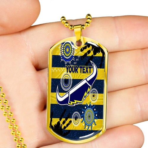 Vibe Hoodie Dog Tag - (Custom) North Queensland Cowboys Anzac Special Style (Navy) - Rugby Team Dog Tag