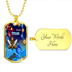 Vibe Hoodie Dog Tag - Gold Coast Titans Naidoc - Rugby Team Dog Tag