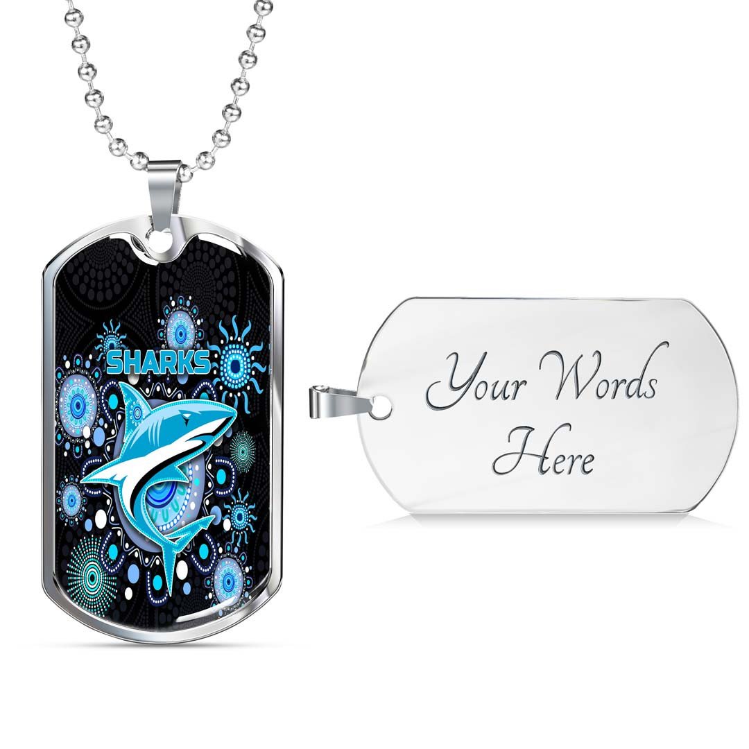 Vibe Hoodie Dog Tag - Cronulla-Sutherland Sharks Special Style - Rugby Team Dog Tag
