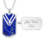 Vibe Hoodie Dog Tag - Canterbury-Bankstown Bulldogs Indigenous Special Royal Blue - Rugby Team Dog Tag Dog Tag