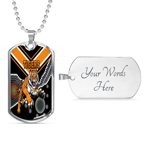 Vibe Hoodie Dog Tag - Wests Tigers Original Indigenous - Rugby Team Dog Tag