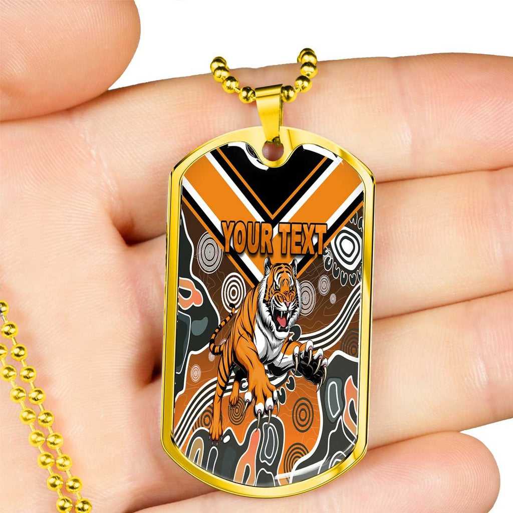 Vibe Hoodie Dog Tag - (Custom) Wests Tigers Indigenous - Rugby Team Dog Tag Dog Tag